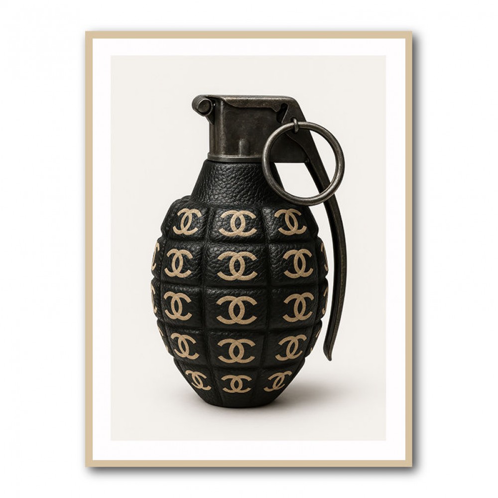 Chanel Fashion Inspired Grenade 1 Wall Art       