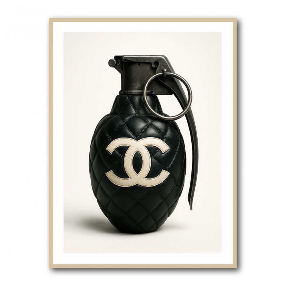 Chanel Fashion Inspired Grenade 2 Wall Art       