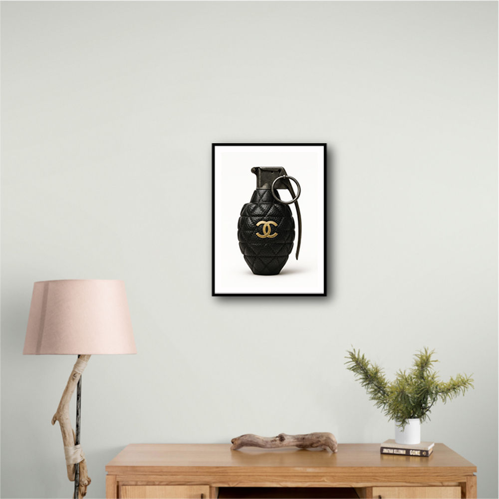 Chanel Fashion Inspired Grenade 3 Wall Art       