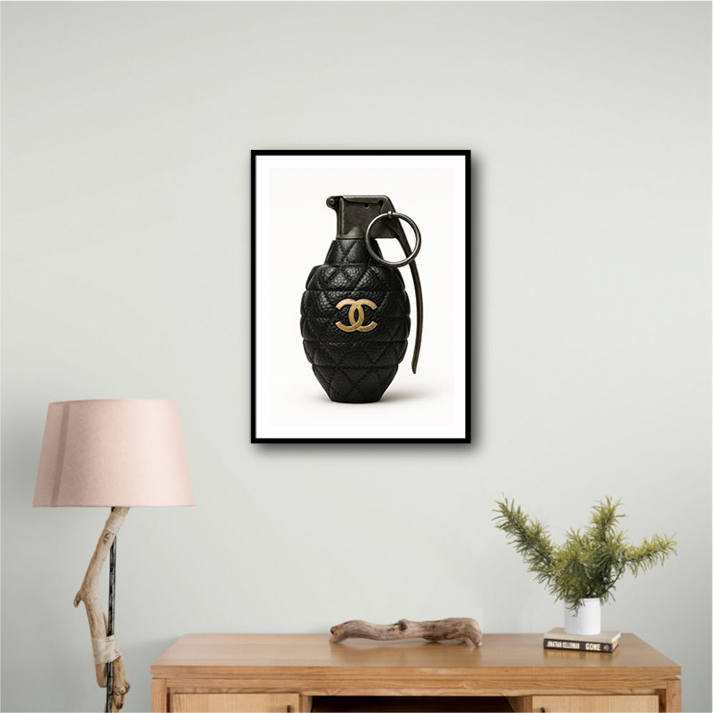 Chanel Fashion Inspired Grenade 3 Wall Art       