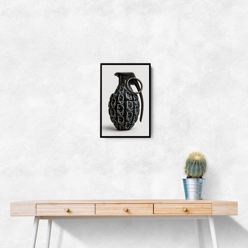Dior Fashion Inspired Grenade Wall Art           
