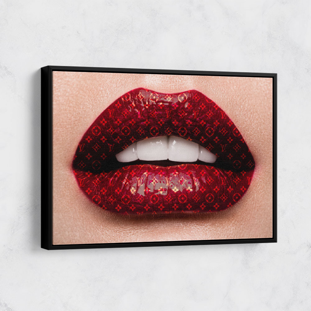 Louis Vuitton Fashion Pop Art Lips - Dark