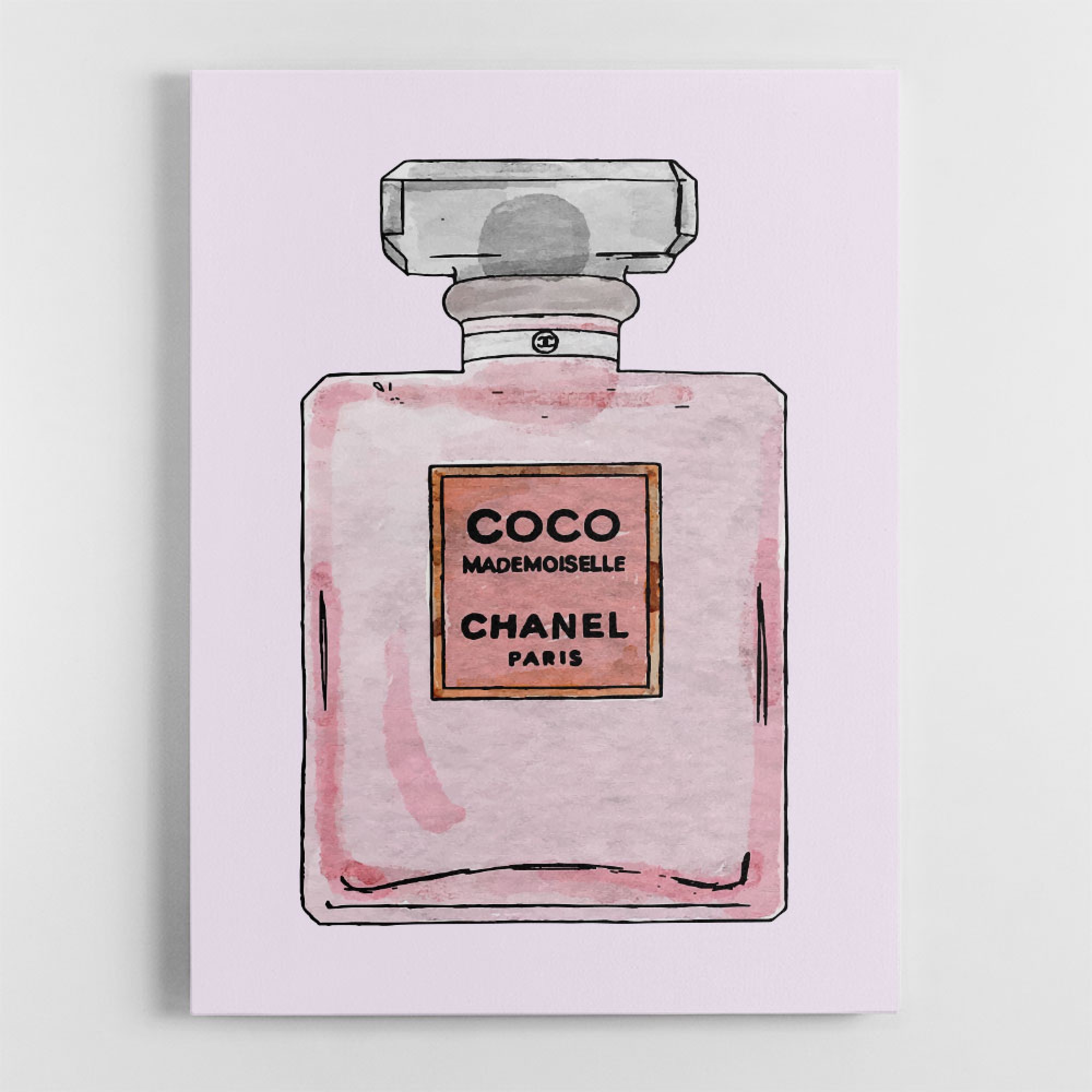 Chanel Coco Perfume Pink Wall Art