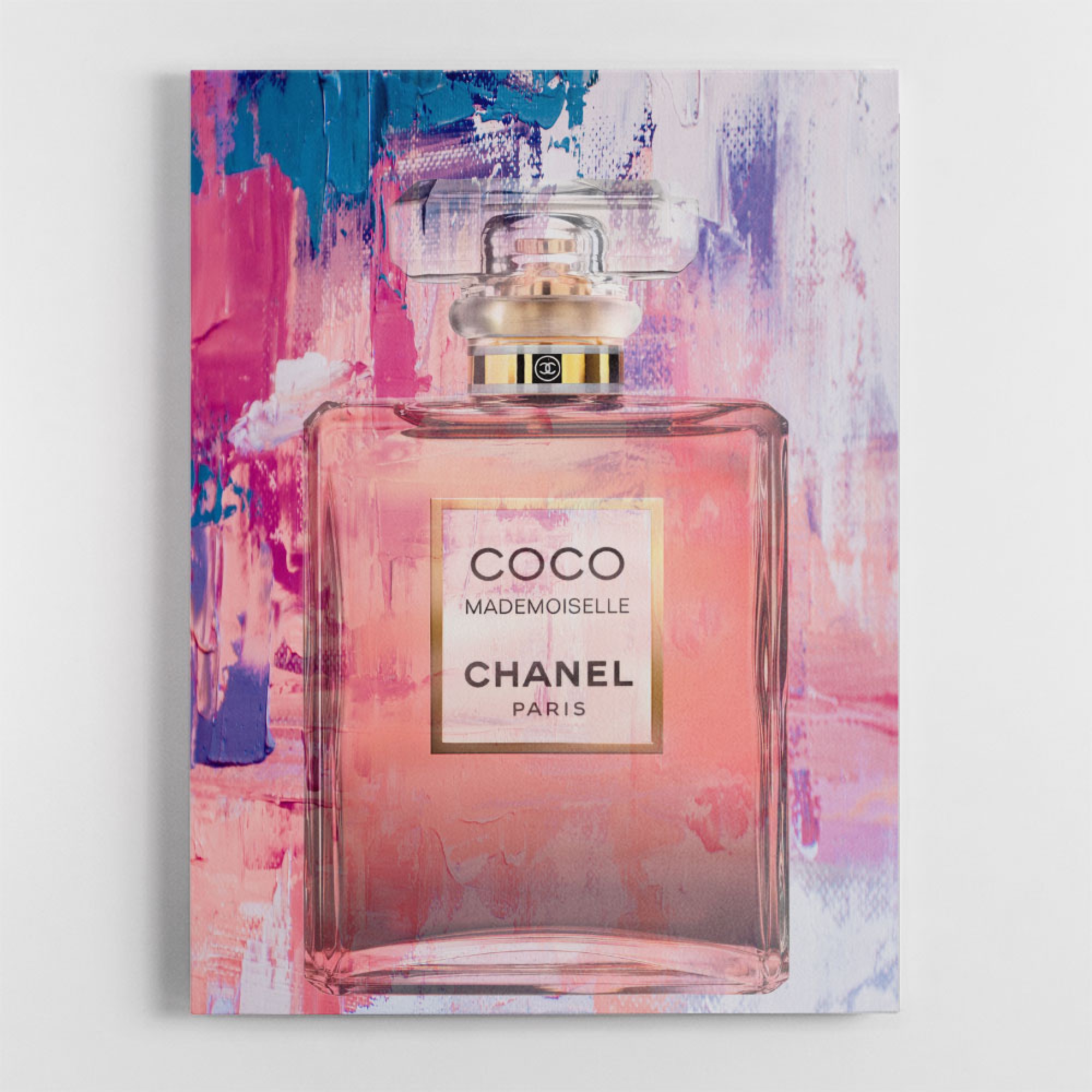 Coco Mademoiselle Abstract Perfume Bottle Wall Art