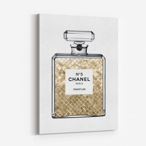 Chanel No 5 Pink Splatter Wall Art