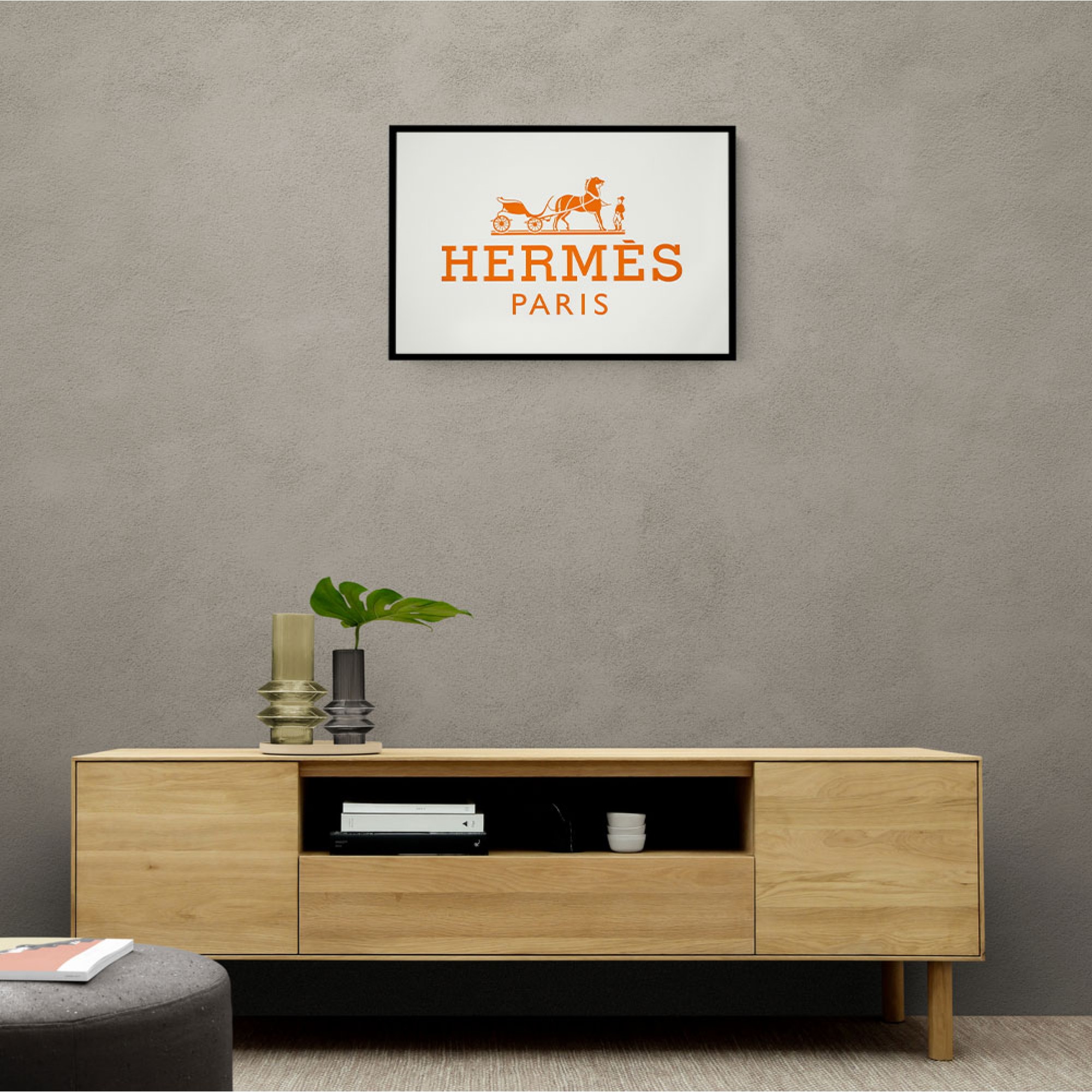 Hermes Sign Wall Art