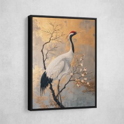 Japanese Crane 3 Japandi Style Wall Art