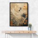 Japanese Crane 4 Japandi Style Wall Art