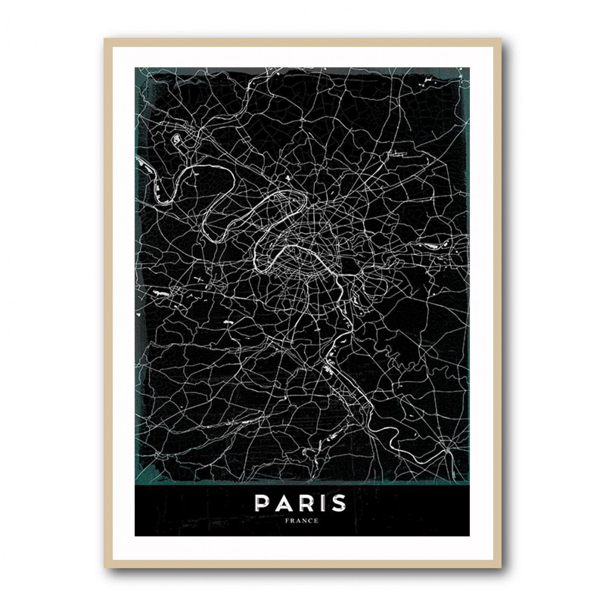 Paris Map Wall Art