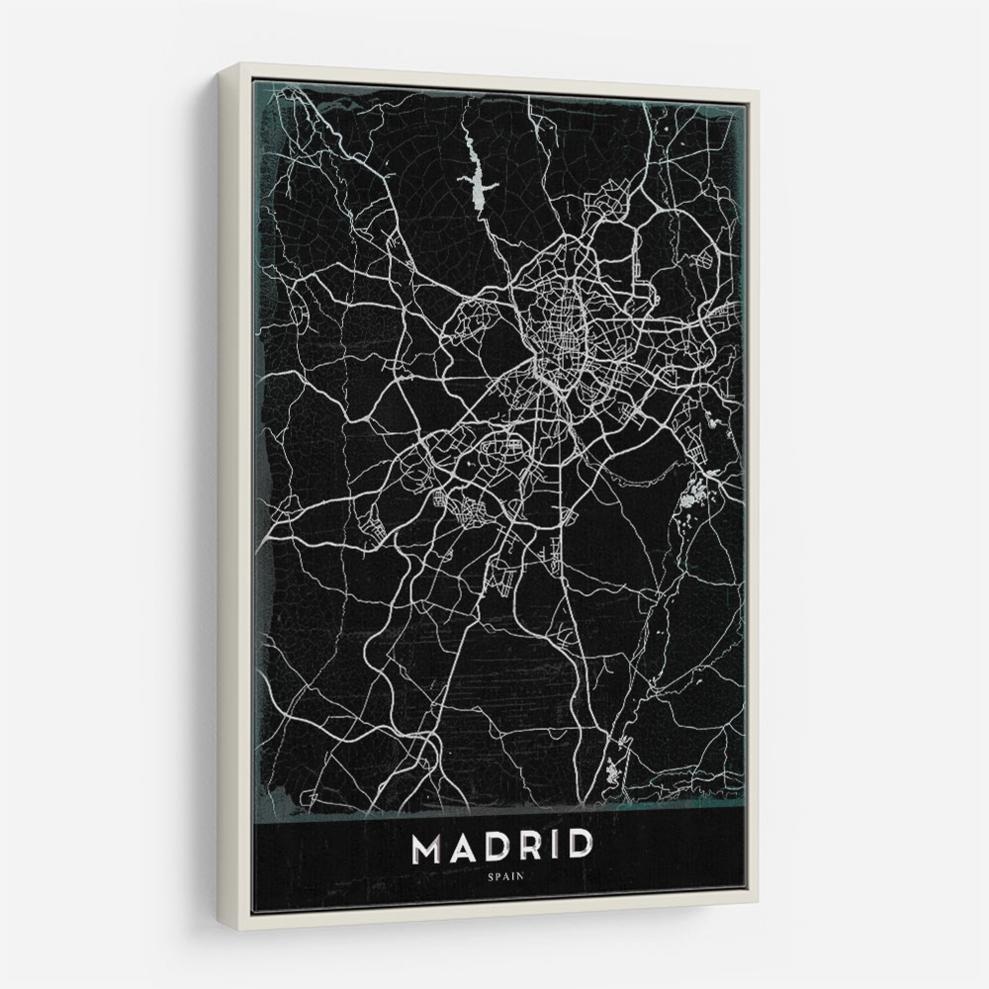 Madrid Map Wall Art