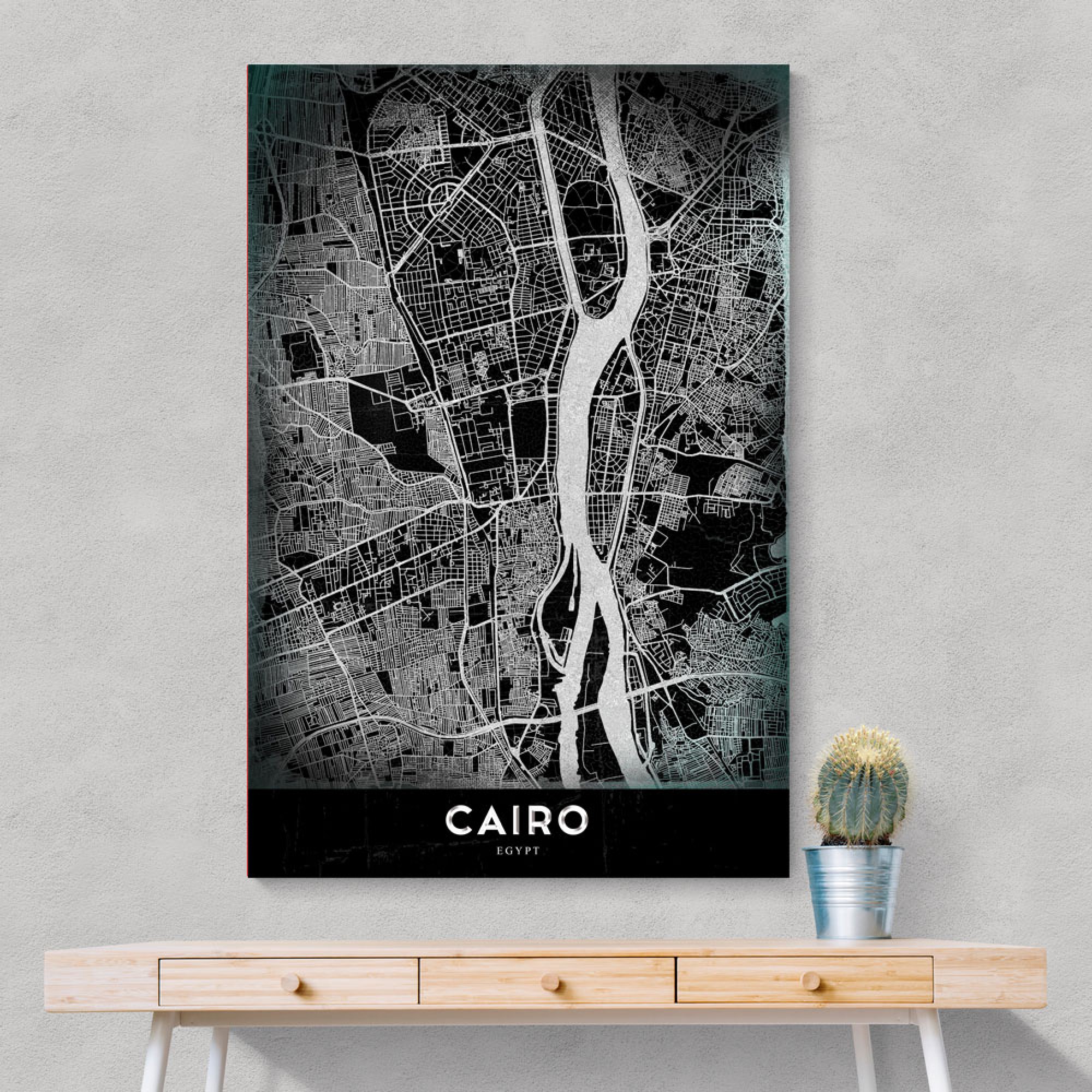 Cairo Map Wall Art