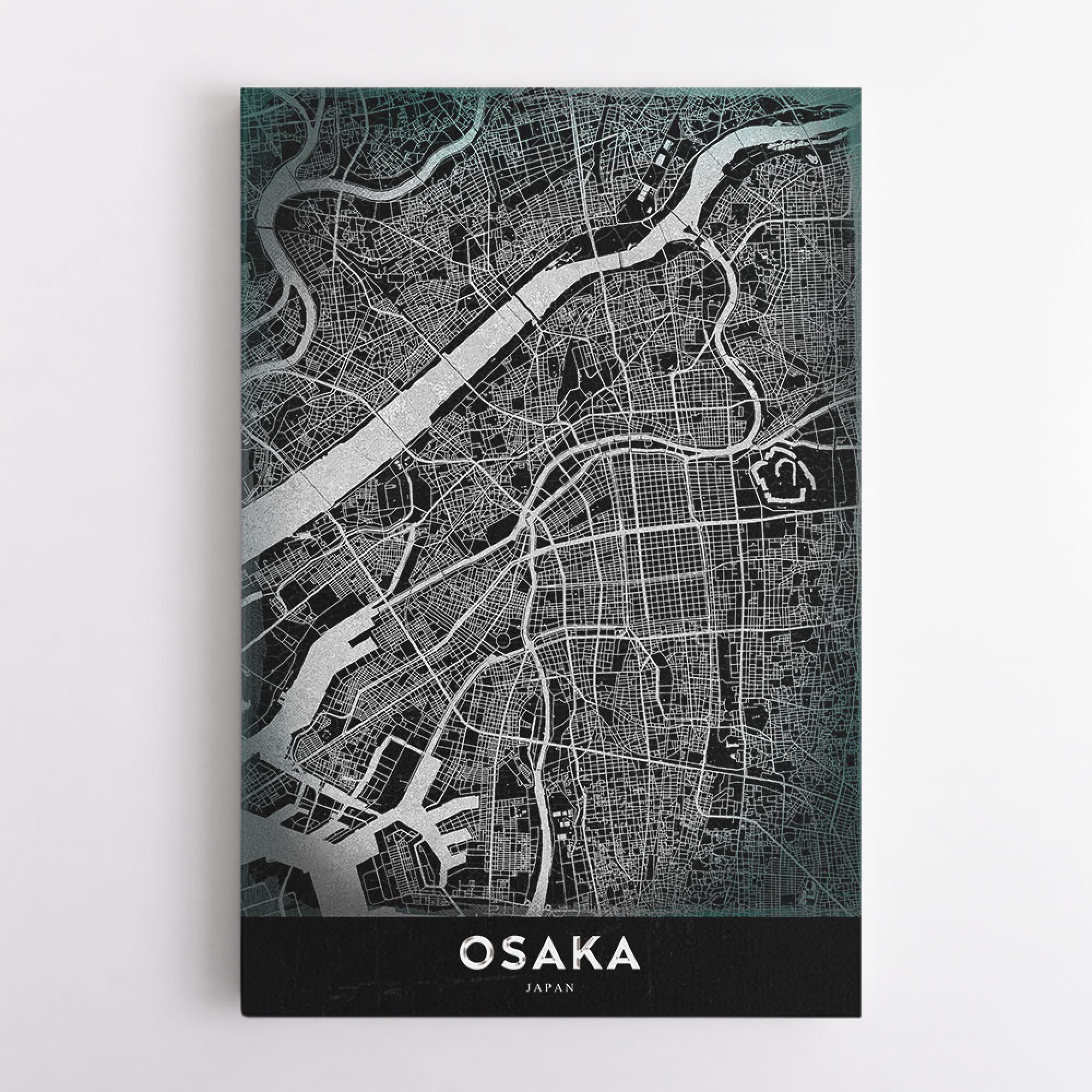 Osaka Map Wall Art