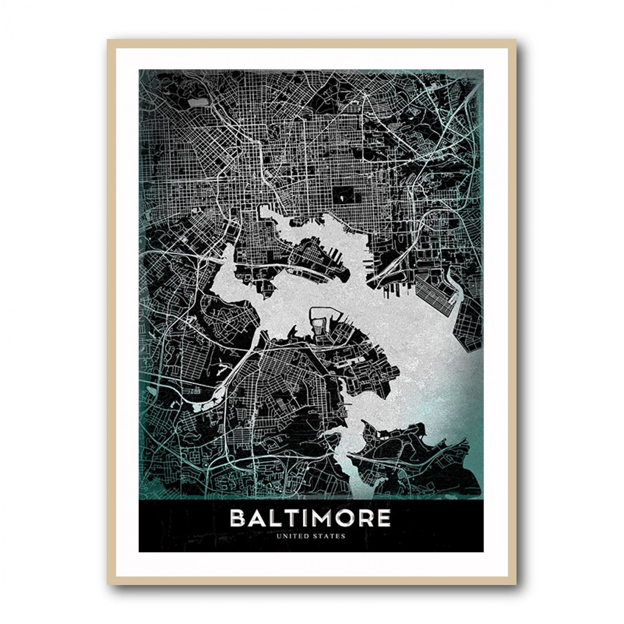 Baltimore Map Wall Art