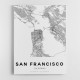 San Francisco City Map Wall Art