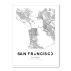 San Francisco City Map Wall Art