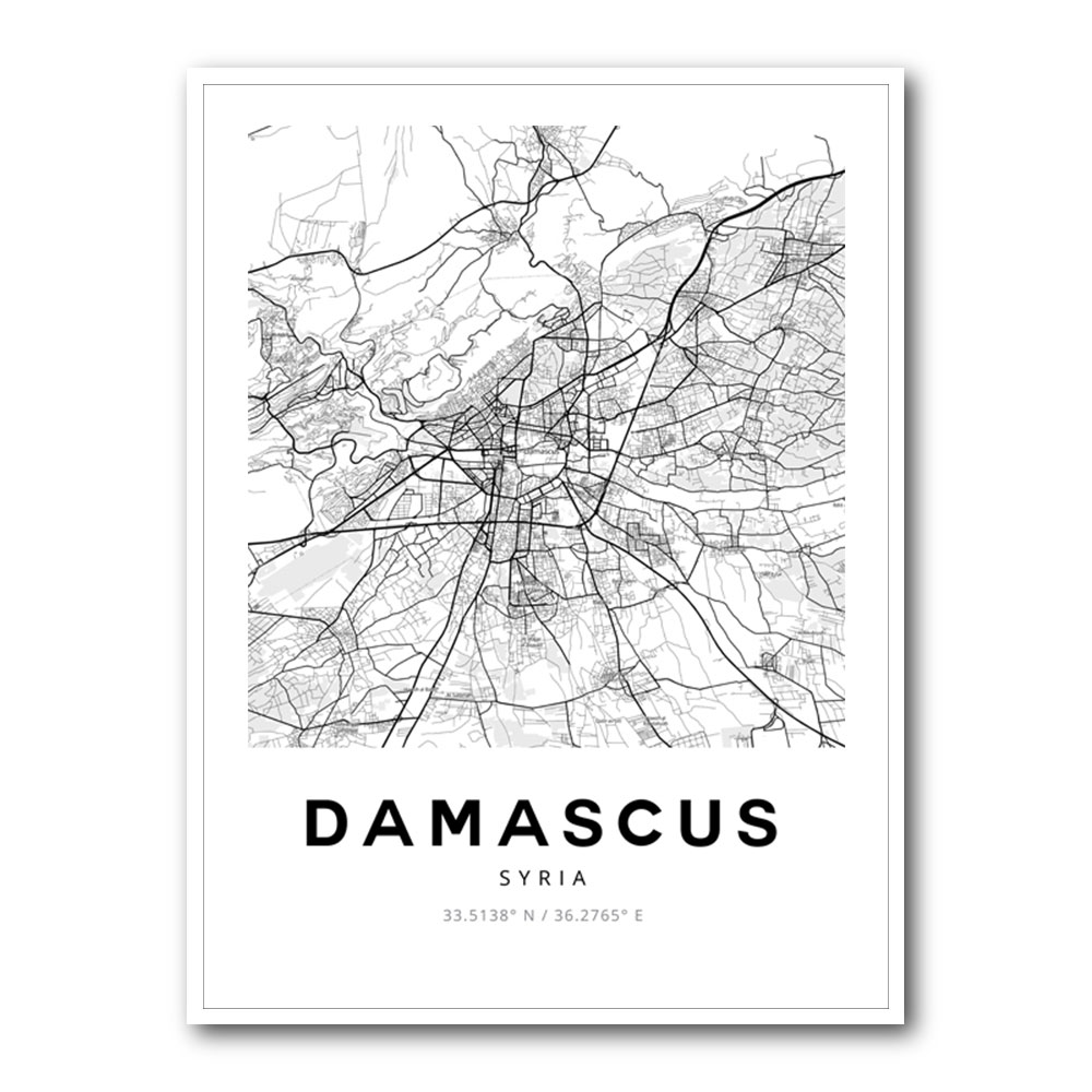 Damascus City Map