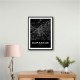 Damascus City Map - Black