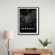 Damascus City Map - Black