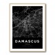 Damascus City Map - Black