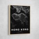 Hong Kong City Map - Black