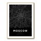 Moscow City Map - Black