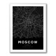 Moscow City Map - Black