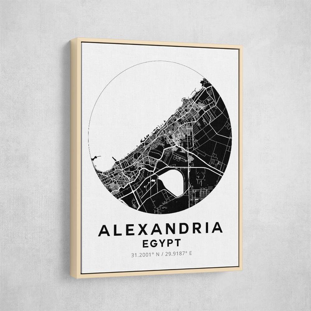Alexandria Map Round