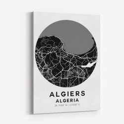 Algiers Map Round