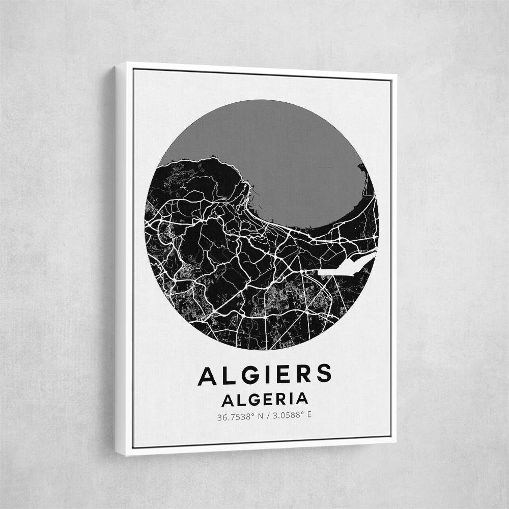 Algiers Map Round