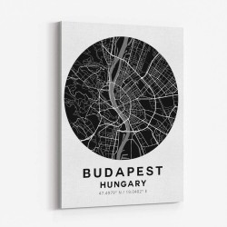 Budapest Map Round