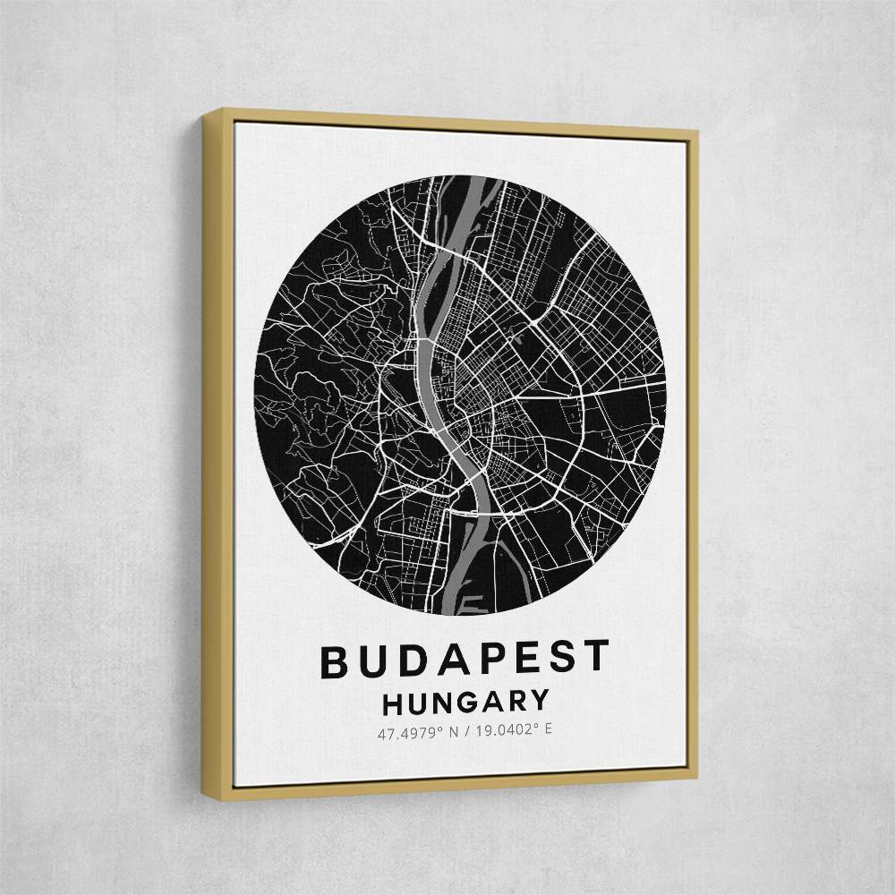 Budapest Map Round