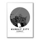 Kuwait City Map Round