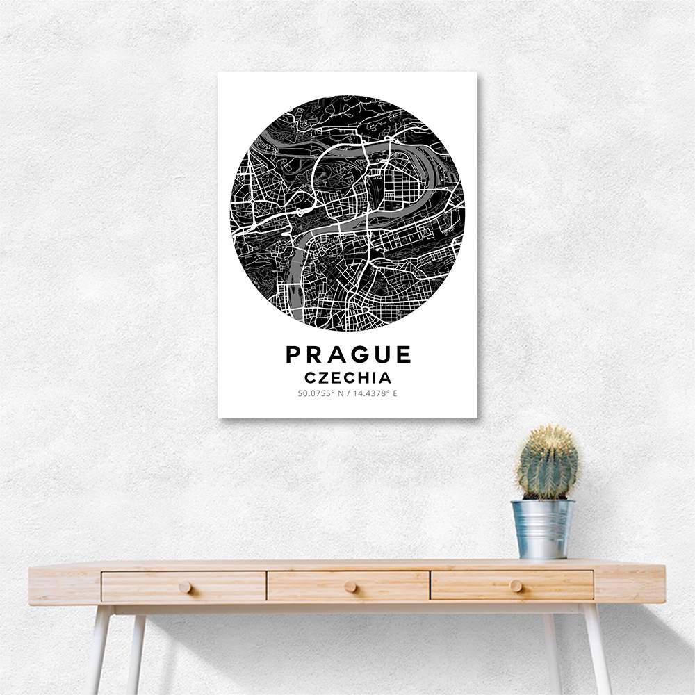 Prague Map Round