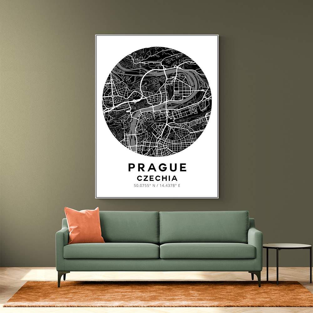 Prague Map Round