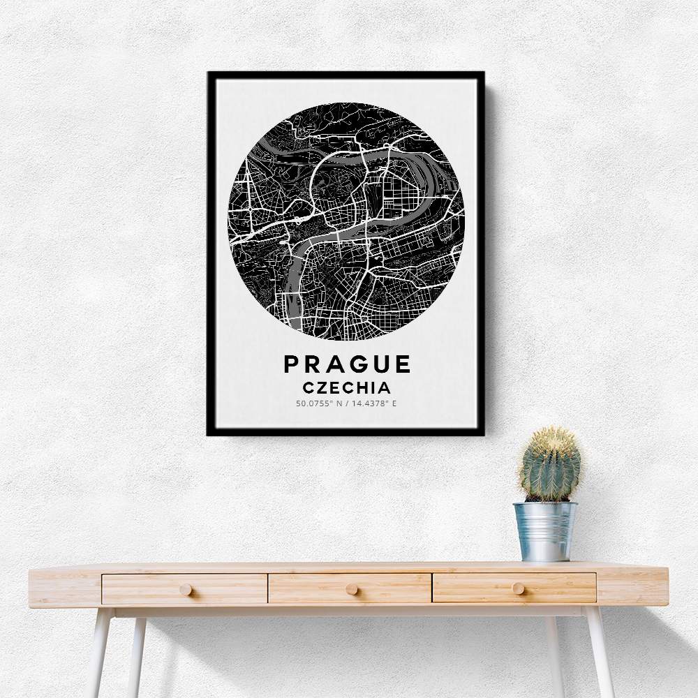 Prague Map Round