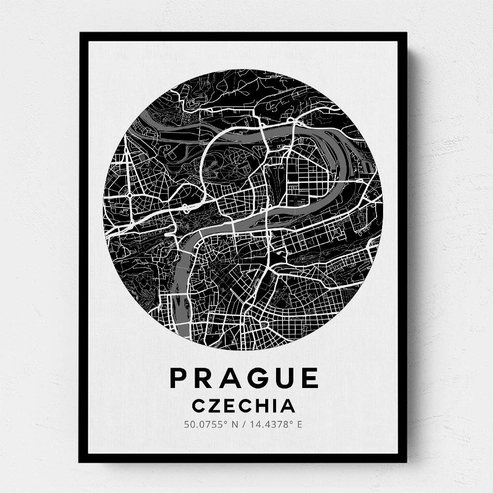 Prague Map Round