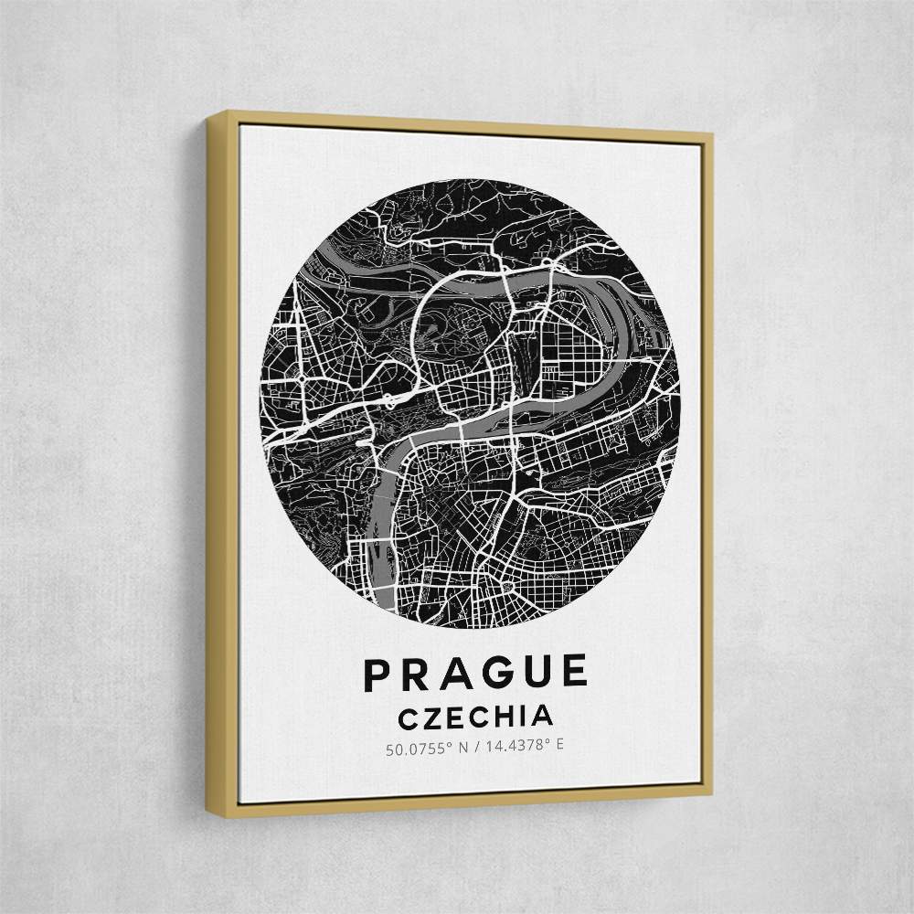 Prague Map Round