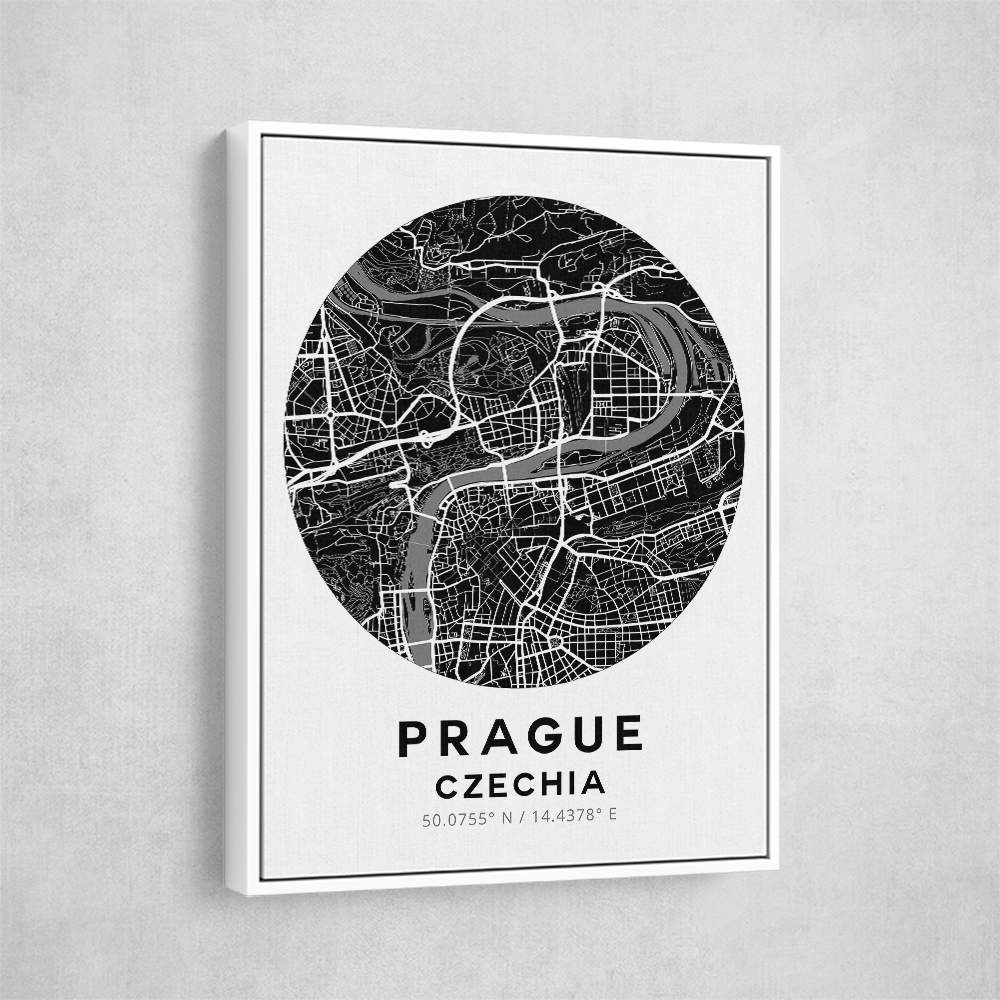 Prague Map Round