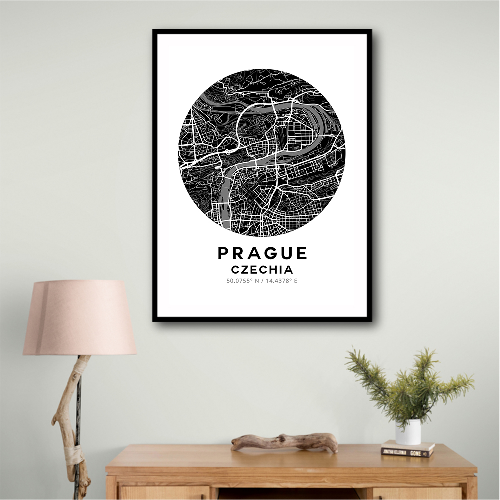 Prague Map Round