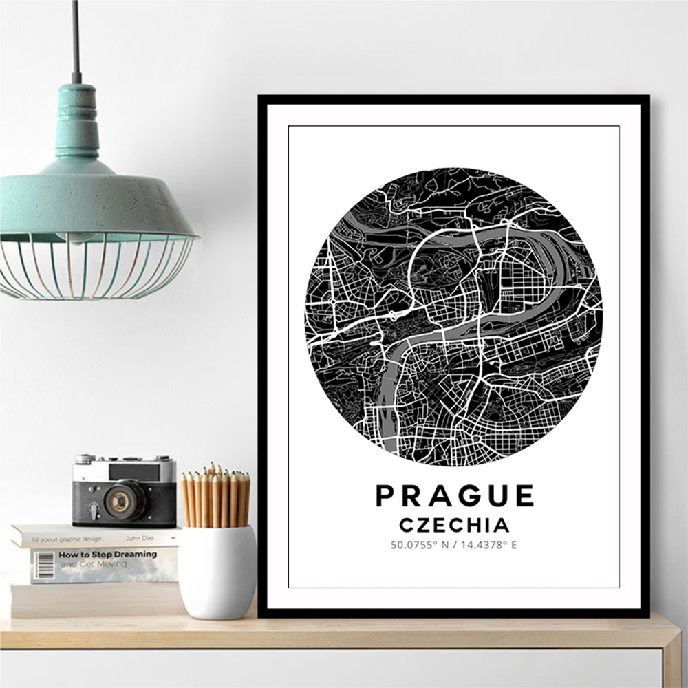 Prague Map Round