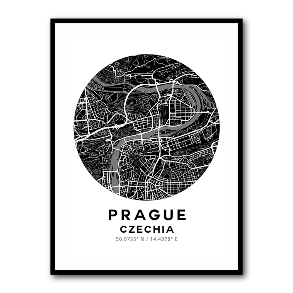 Prague Map Round