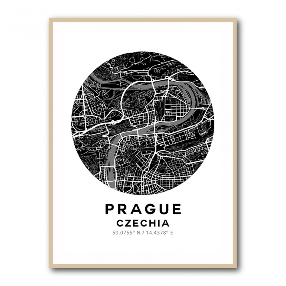 Prague Map Round