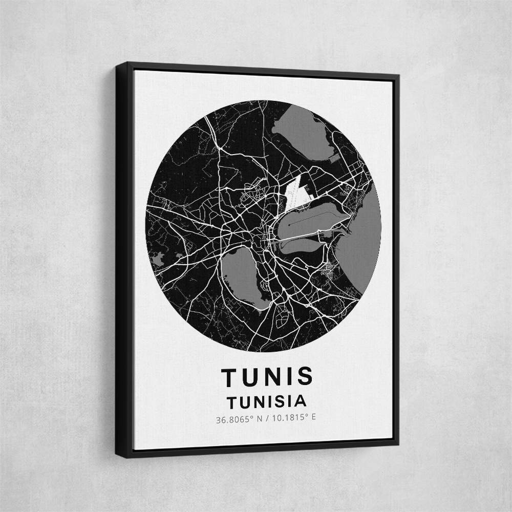 Tunis Map Round