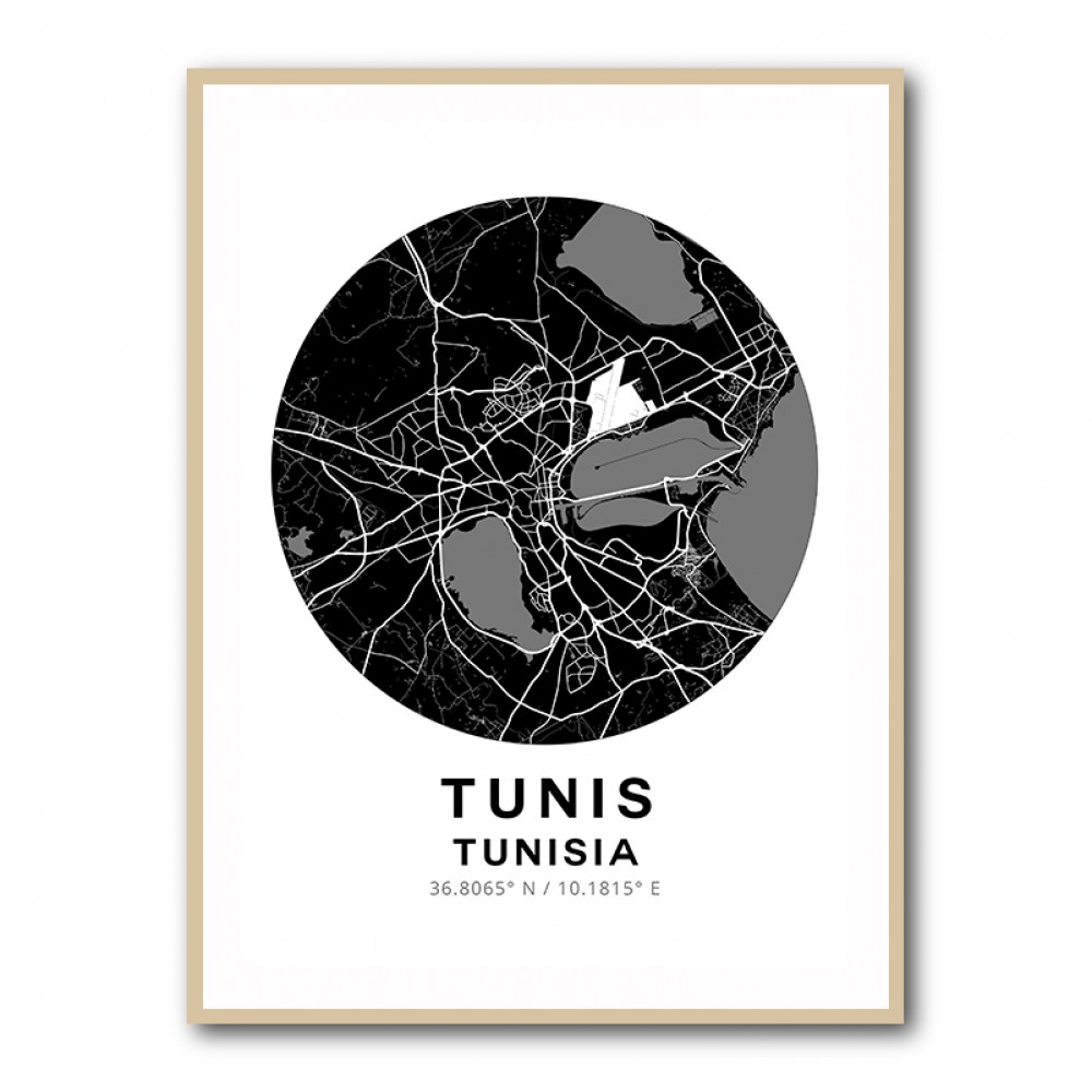 Tunis Map Round