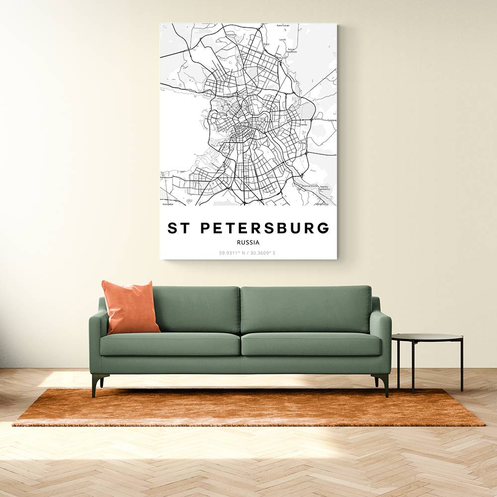 St Petersburg City Map