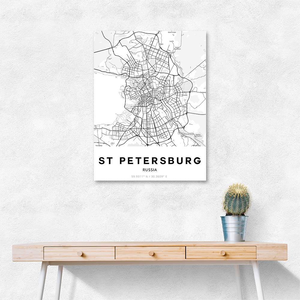 St Petersburg City Map