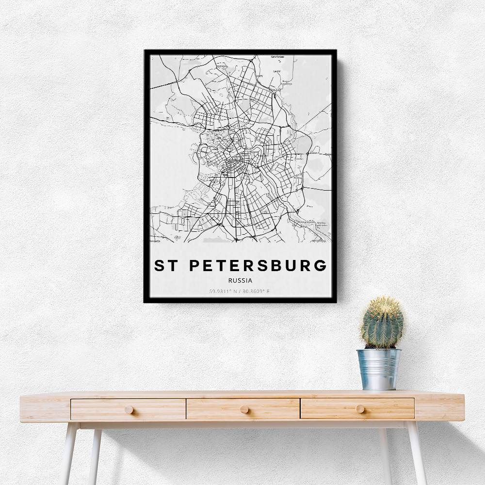 St Petersburg City Map