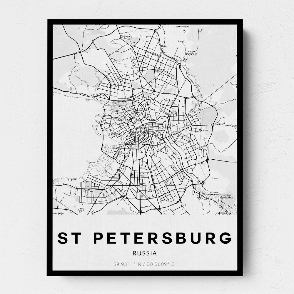 St Petersburg City Map