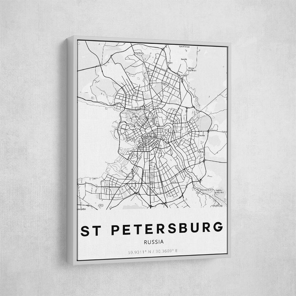 St Petersburg City Map