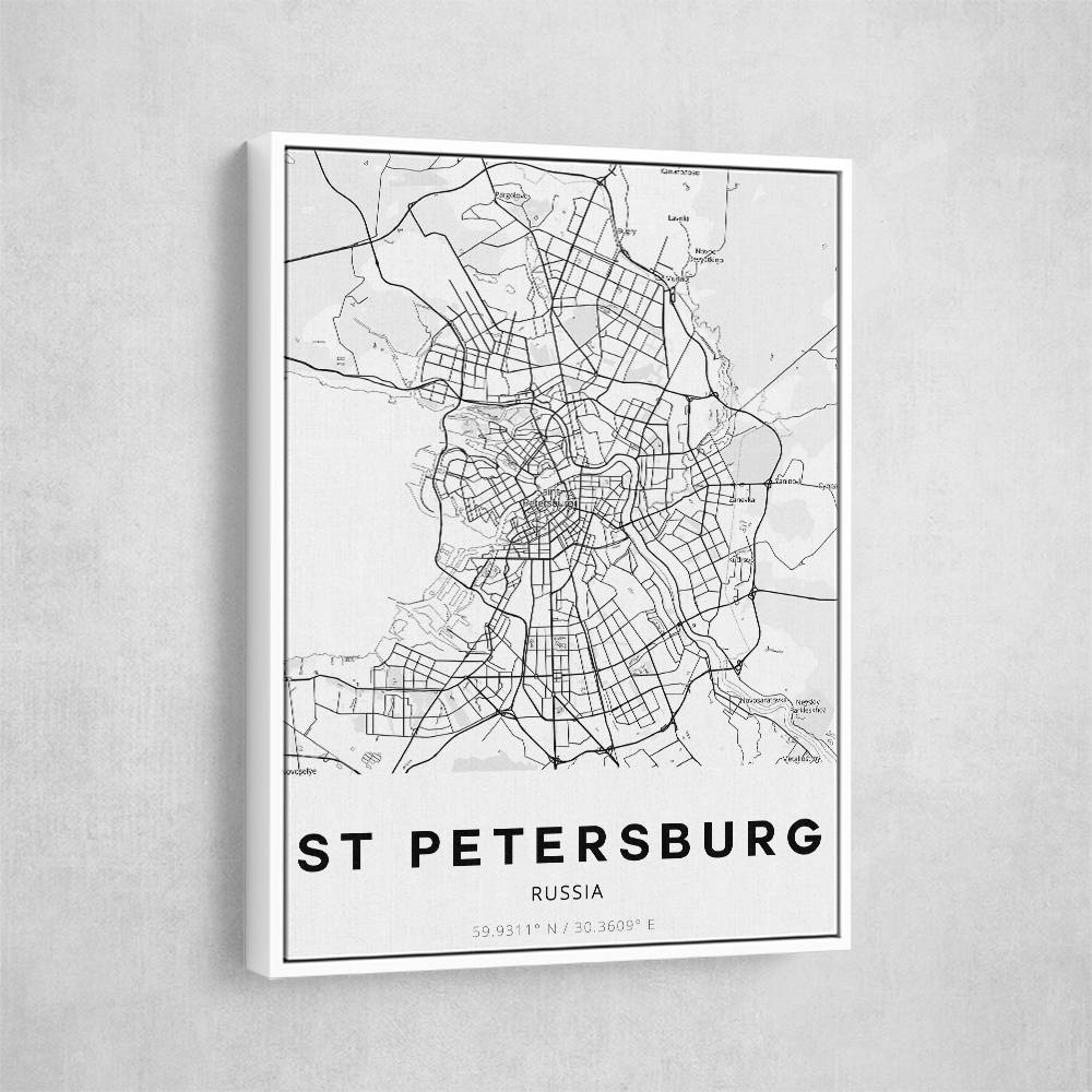 St Petersburg City Map